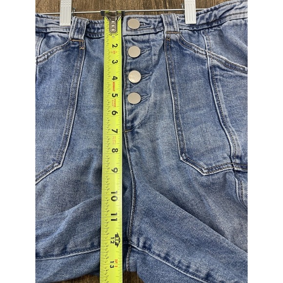 Dear John Jeans 30 Holly Straight Leg Medium Wash High Rise Utility Hem - Picture 11 of 13